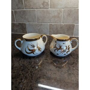 Vintage Gibson Luster Ware Set Creamer &‎ Sugar Bowl England